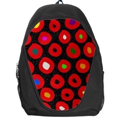 Polka Dot Texture Digitally Created Abstract Polka Dot Design Backpack Bag by Nexatart