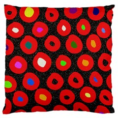 Polka Dot Texture Digitally Created Abstract Polka Dot Design Standard Flano Cushion Case (two Sides) by Nexatart