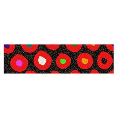 Polka Dot Texture Digitally Created Abstract Polka Dot Design Satin Scarf (oblong) by Nexatart