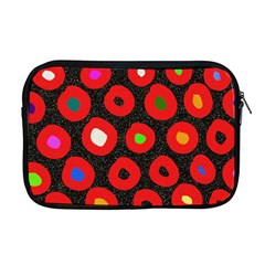 Polka Dot Texture Digitally Created Abstract Polka Dot Design Apple Macbook Pro 17  Zipper Case by Nexatart