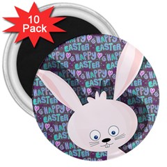 Easter Bunny  3  Magnets (10 Pack)  by Valentinaart