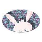 Easter bunny  Oval Magnet Front