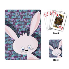 Easter Bunny  Playing Card by Valentinaart