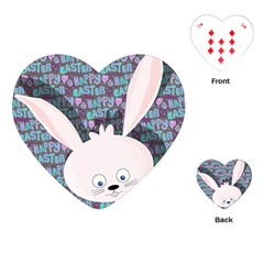 Easter Bunny  Playing Cards (heart)  by Valentinaart