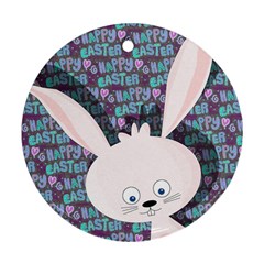 Easter Bunny  Round Ornament (two Sides)