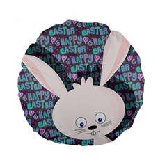 Easter Bunny  Standard 15  Premium Round Cushions by Valentinaart