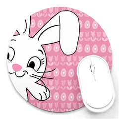 Easter Bunny  Round Mousepads by Valentinaart