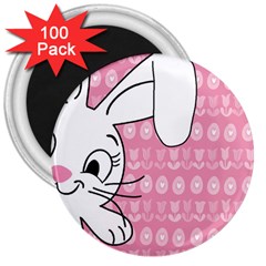 Easter Bunny  3  Magnets (100 Pack) by Valentinaart