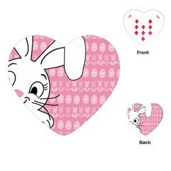 Easter Bunny  Playing Cards (heart)  by Valentinaart