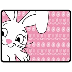 Easter Bunny  Double Sided Fleece Blanket (large)  by Valentinaart