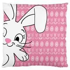 Easter Bunny  Large Flano Cushion Case (one Side) by Valentinaart