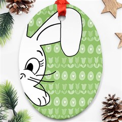 Easter bunny  Ornament (Oval)