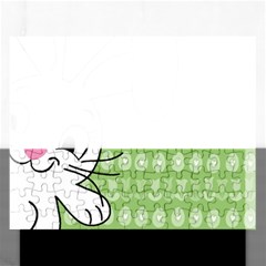 Easter Bunny  Rectangular Jigsaw Puzzl by Valentinaart