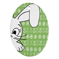 Easter bunny  Oval Ornament (Two Sides)