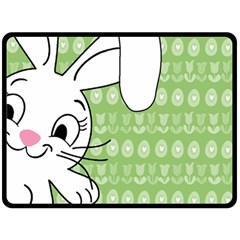 Easter bunny  Fleece Blanket (Large) 