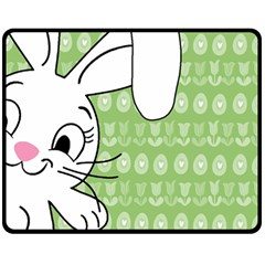 Easter bunny  Fleece Blanket (Medium) 