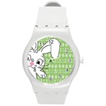 Easter bunny  Round Plastic Sport Watch (M) Front