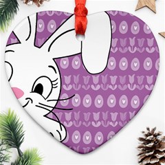 Easter Bunny  Ornament (heart) by Valentinaart