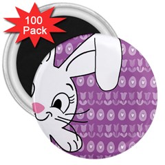 Easter Bunny  3  Magnets (100 Pack) by Valentinaart