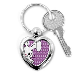 Easter Bunny  Key Chains (heart) 