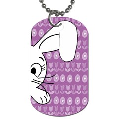 Easter Bunny  Dog Tag (two Sides) by Valentinaart