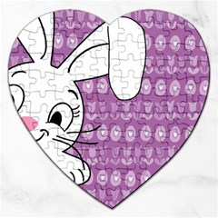 Easter Bunny  Jigsaw Puzzle (heart)