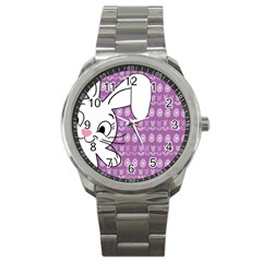 Easter Bunny  Sport Metal Watch by Valentinaart