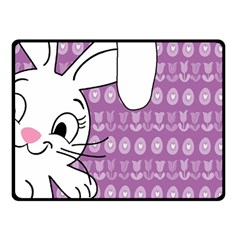 Easter Bunny  Double Sided Fleece Blanket (small)  by Valentinaart