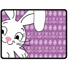 Easter Bunny  Double Sided Fleece Blanket (large)  by Valentinaart