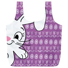 Easter Bunny  Full Print Recycle Bags (l)  by Valentinaart