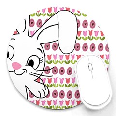 Easter Bunny  Round Mousepads by Valentinaart