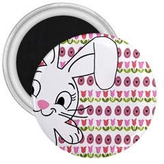 Easter Bunny  3  Magnets by Valentinaart