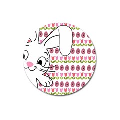 Easter Bunny  Magnet 3  (round) by Valentinaart