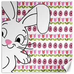 Easter Bunny  Canvas 12  X 12   by Valentinaart