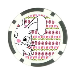 Easter Bunny  Poker Chip Card Guard (10 Pack) by Valentinaart