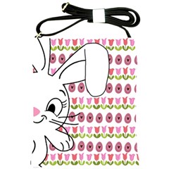 Easter Bunny  Shoulder Sling Bags by Valentinaart