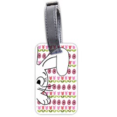 Easter Bunny  Luggage Tags (one Side)  by Valentinaart