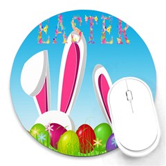 Easter Bunny  Round Mousepads by Valentinaart