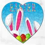 Easter bunny  Jigsaw Puzzle (Heart) Front