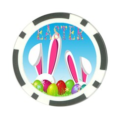 Easter Bunny  Poker Chip Card Guard (10 Pack) by Valentinaart