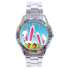 Easter Bunny  Stainless Steel Analogue Watch by Valentinaart