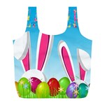 Easter bunny  Full Print Recycle Bags (L)  Back