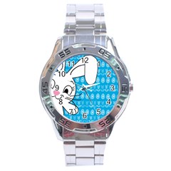 Easter Bunny  Stainless Steel Analogue Watch