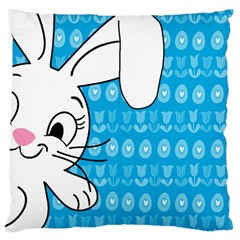 Easter Bunny  Large Cushion Case (two Sides) by Valentinaart