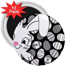 Easter Bunny  3  Magnets (10 Pack)  by Valentinaart