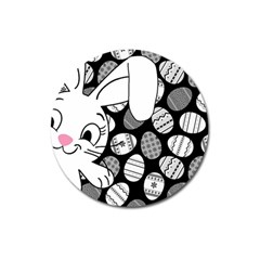 Easter Bunny  Magnet 3  (round) by Valentinaart