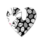 Easter bunny  Heart Magnet Front