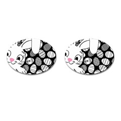 Easter Bunny  Cufflinks (oval) by Valentinaart