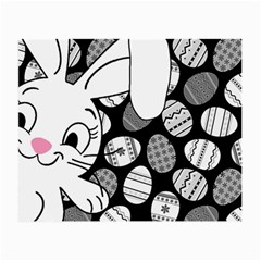 Easter Bunny  Small Glasses Cloth (2-side) by Valentinaart