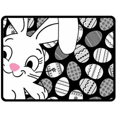 Easter Bunny  Fleece Blanket (large)  by Valentinaart